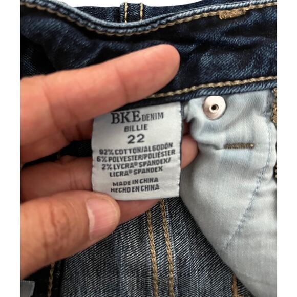 BKE Billie stretch short denim Shorts Kids Size 22 - Picture 4 of 7